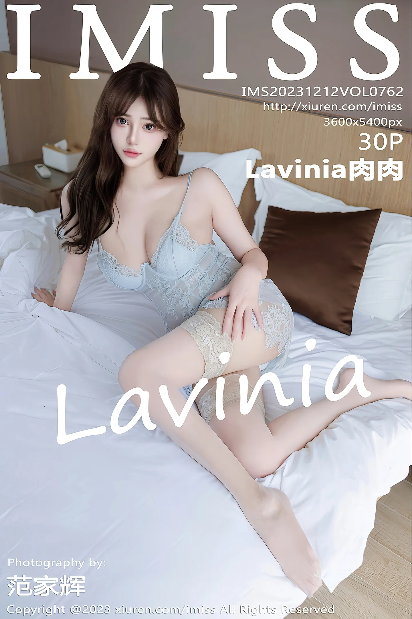 [IMISS爱蜜社]Vol.762_女神Lavinia性感蕾丝吊带情趣睡裙配肉丝袜秀丰满身材诱惑写真30P-秀人网 - XiuRen.Space